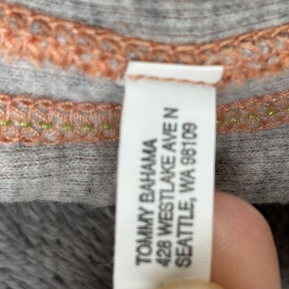 Tommy Bahama Sweater Mens Large Orange Reversible Quarter Zip Pullover T21797 - Picture 12 of 15